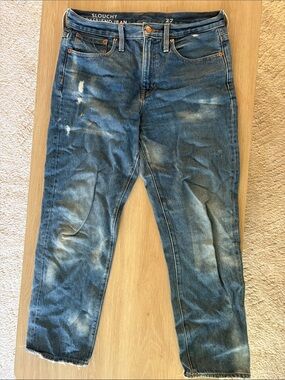 Slouchy Overdyed Women's Blue Jeans